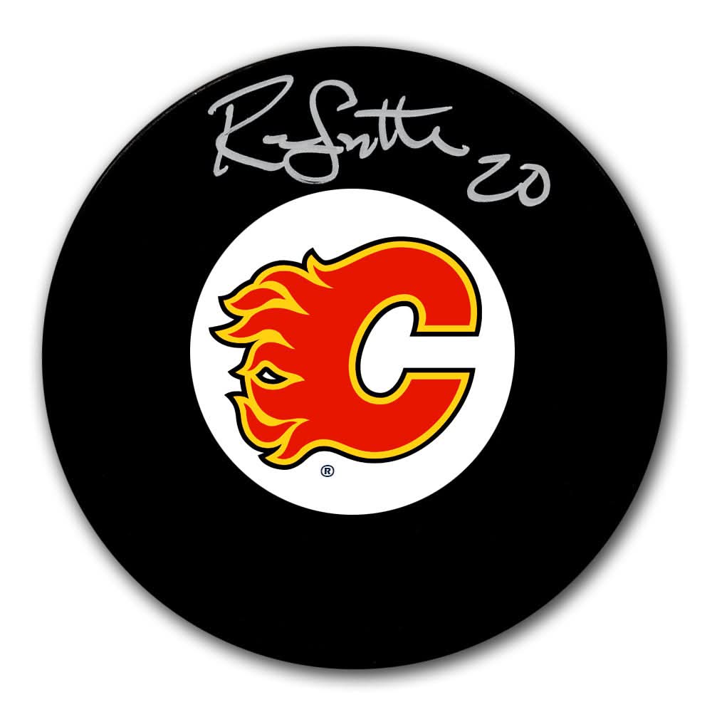 Authentic Ron Sutter Calgary Flames Autographed Puck - SportAuthentix