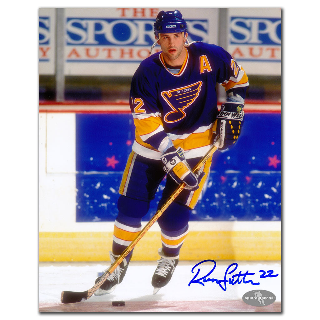 Ron Sutter, Blues de St. Louis, autographié 8x10