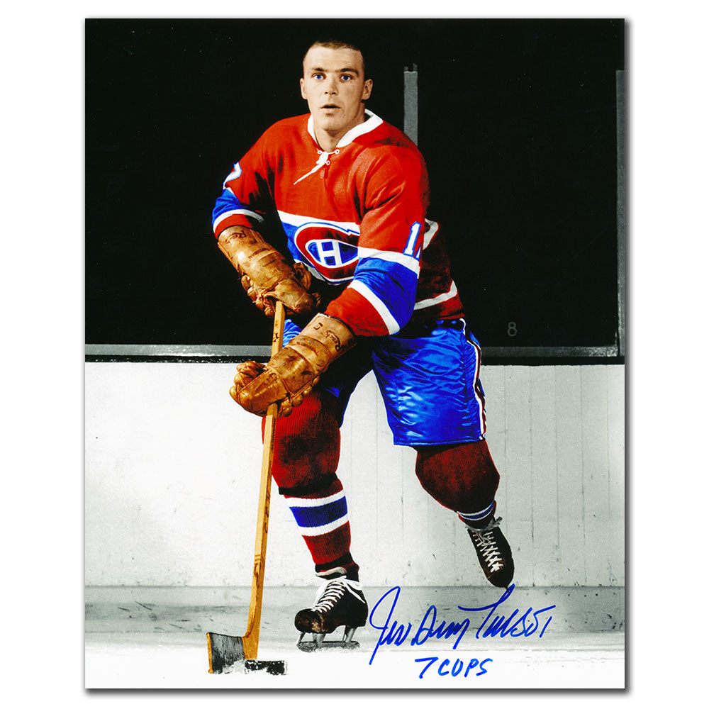 Jean Guy Talbot Montreal Canadiens 7 Cups Autographed 8x10