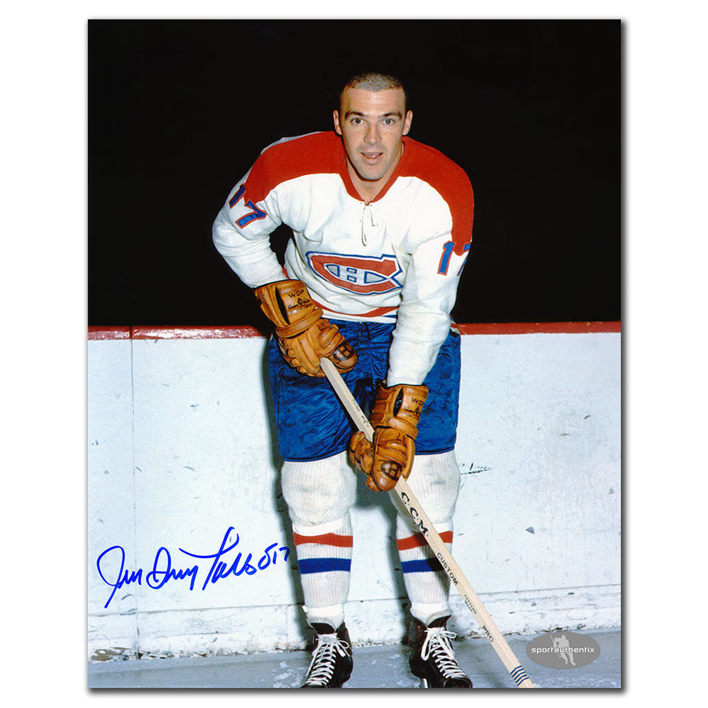 Jean Guy Talbot Canadiens de Montréal autographié 8x10