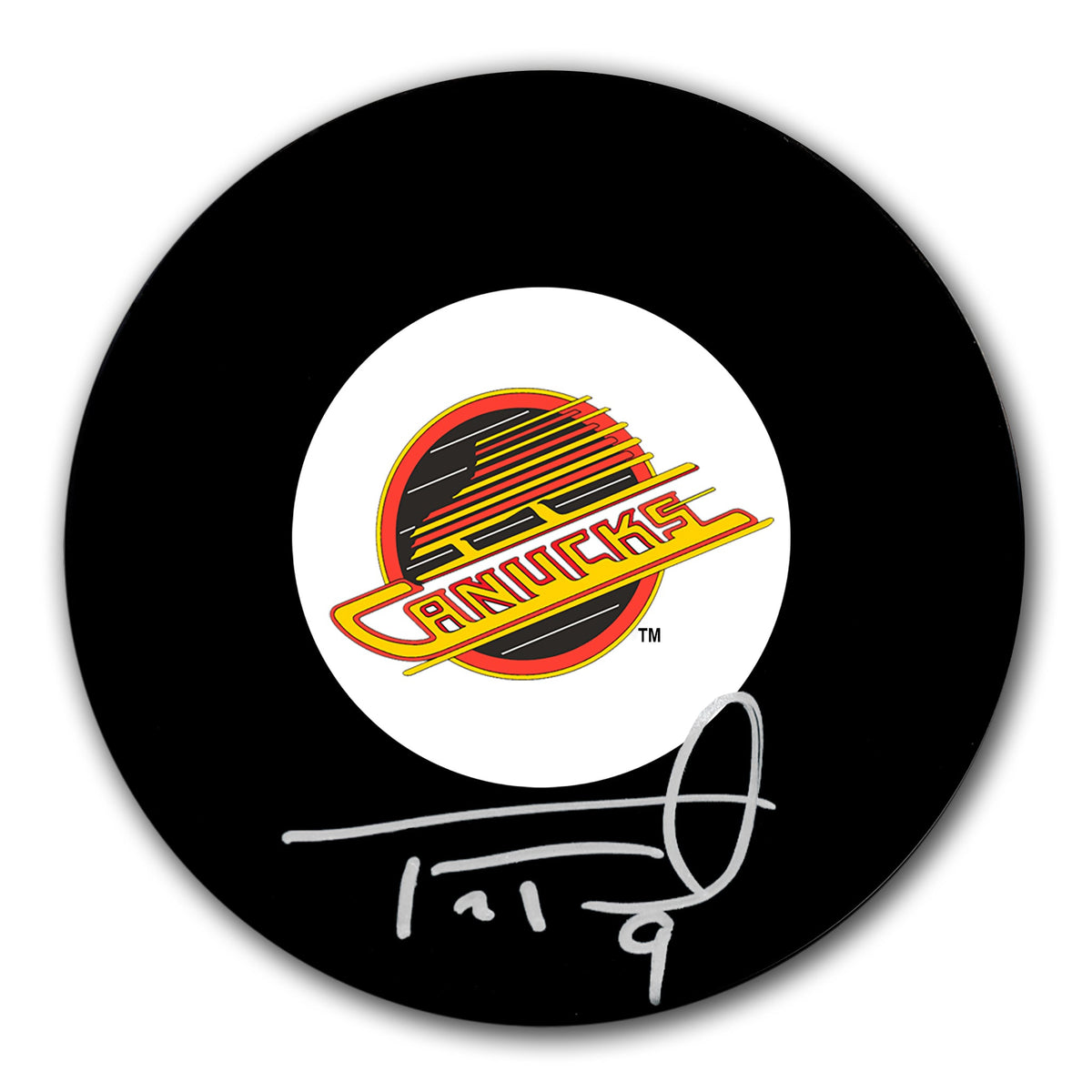 Tony Tanti Vancouver Canucks Autographed Puck - Sport Authentix Inc