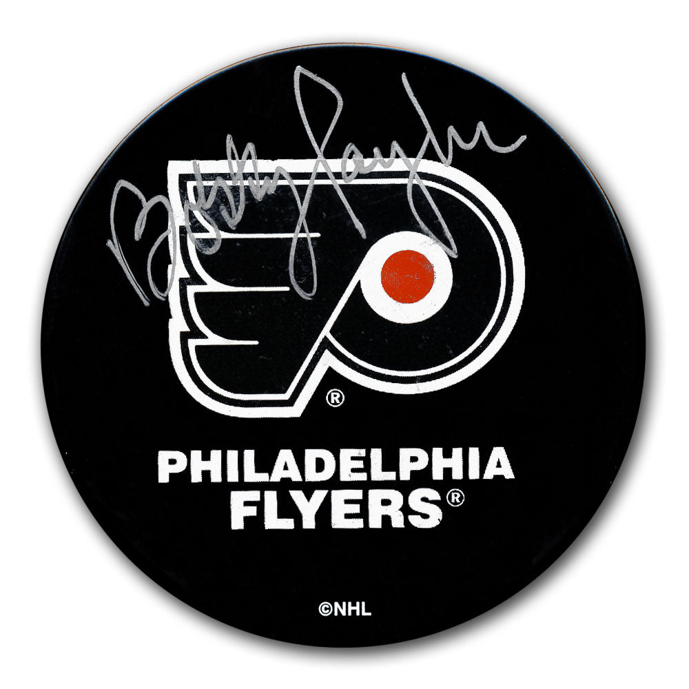 Bobby Taylor Philadelphia Flyers Logo Autographed Puck