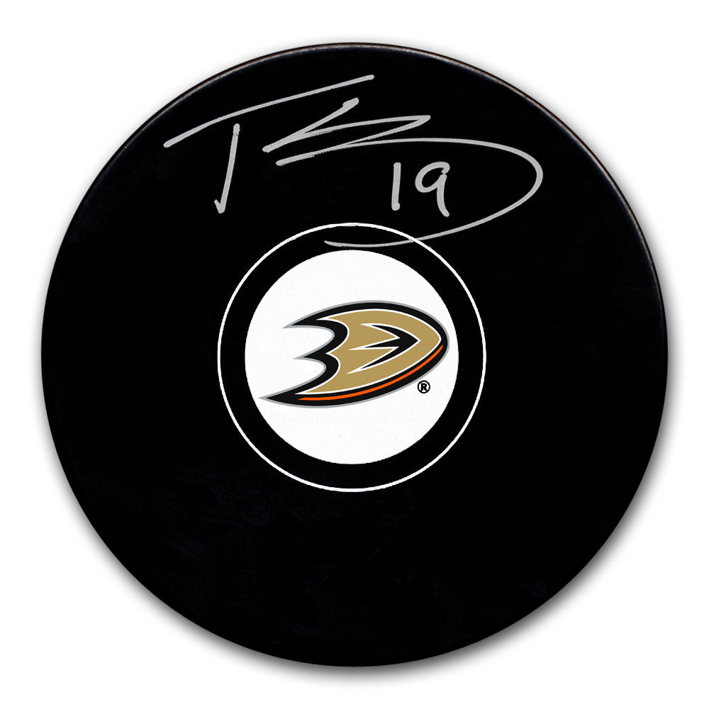 Troy Terry Anaheim Ducks Autographed Puck - Sport Authentix Inc