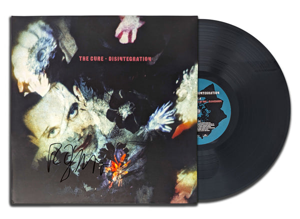 Robert Smith a signé l'album vinyle autographié The Cure DISINTEGRATION LP