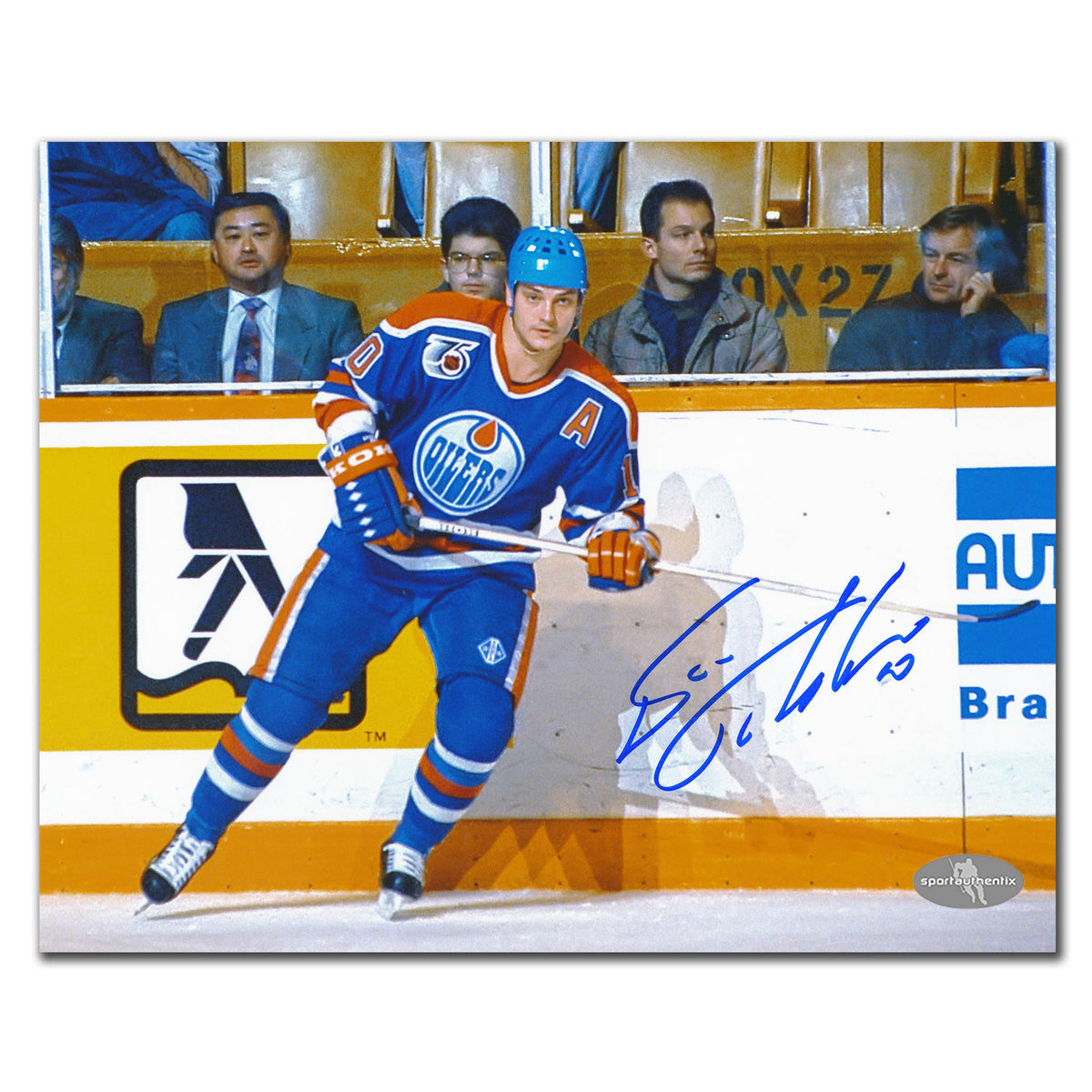 Esa Tikkanen Edmonton Oilers Action Autographed 8x10 - Sport Authentix Inc