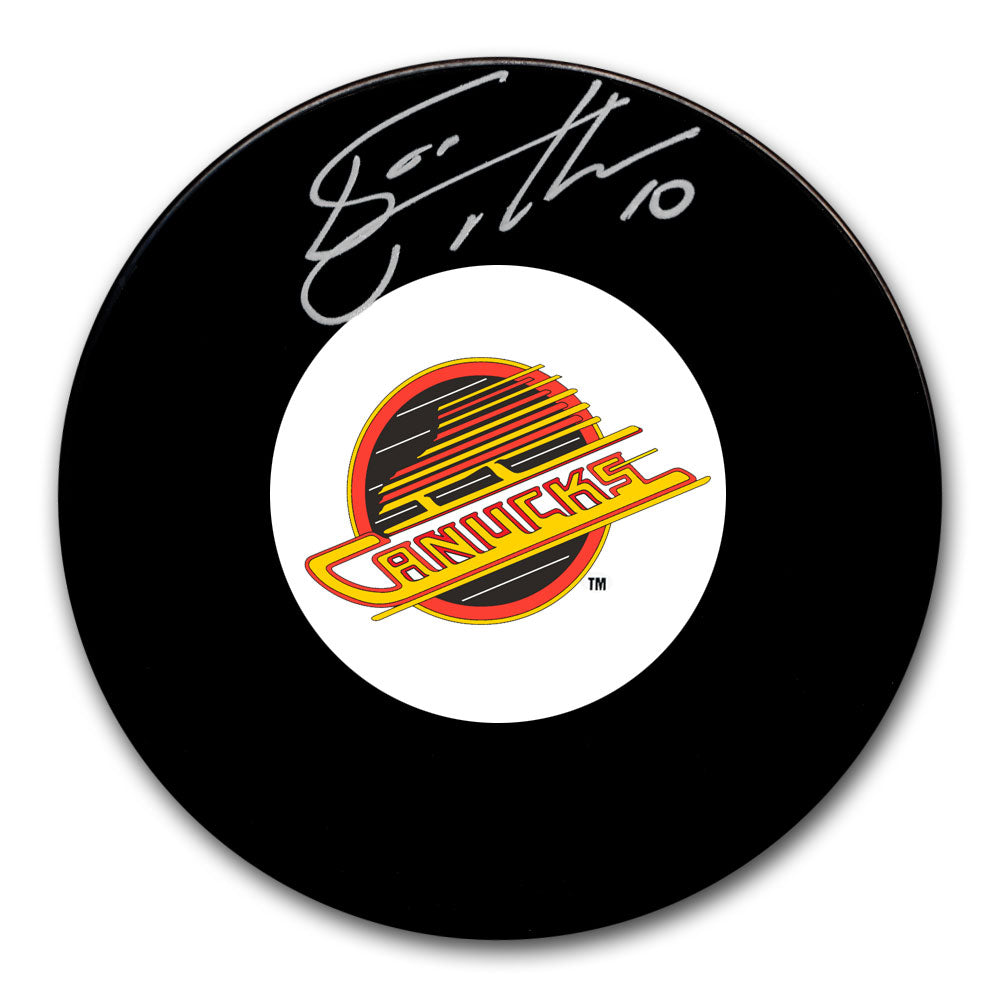 Esa Tikkanen autographed Vancouver Canucks hockey puck