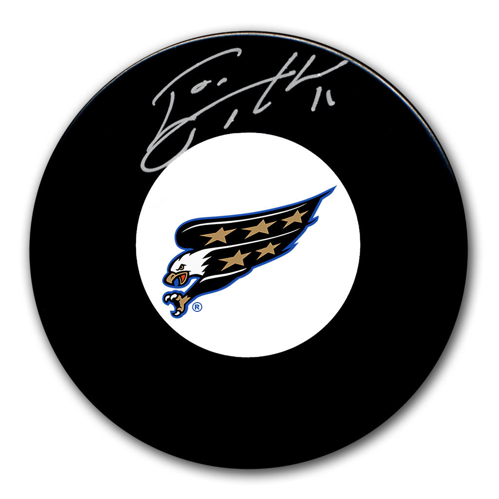 Esa Tikkanen autographed Washington Capitals hockey puck