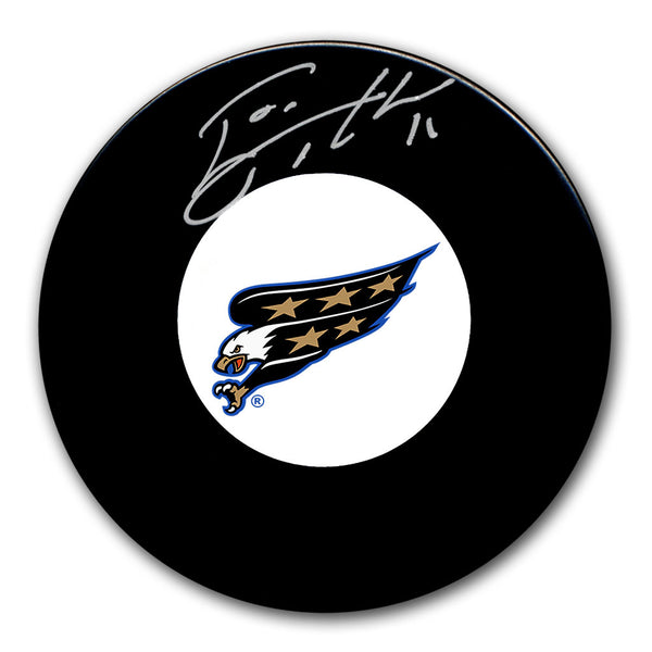 Esa Tikkanen autographed Washington Capitals hockey puck
