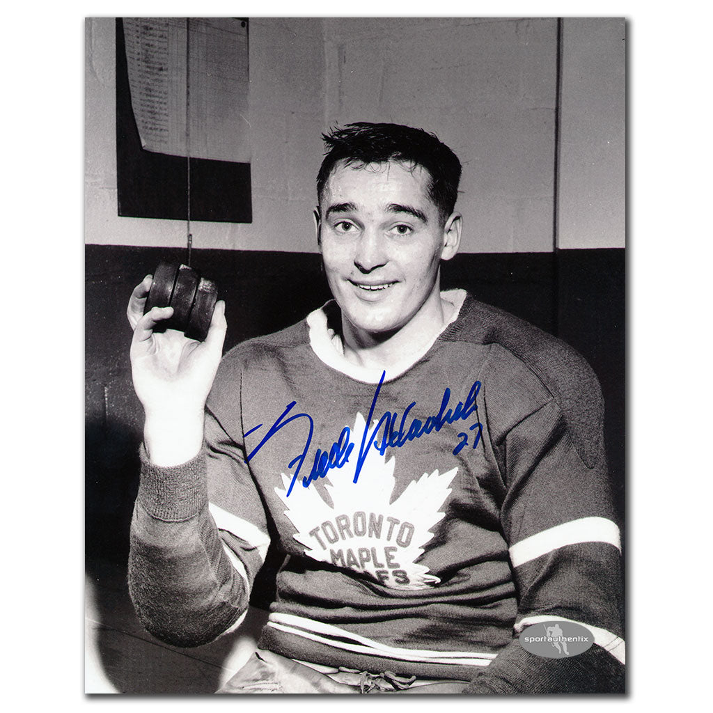 Frank Mahovlich Maple Leafs de Toronto photo autographiée 8 x 10