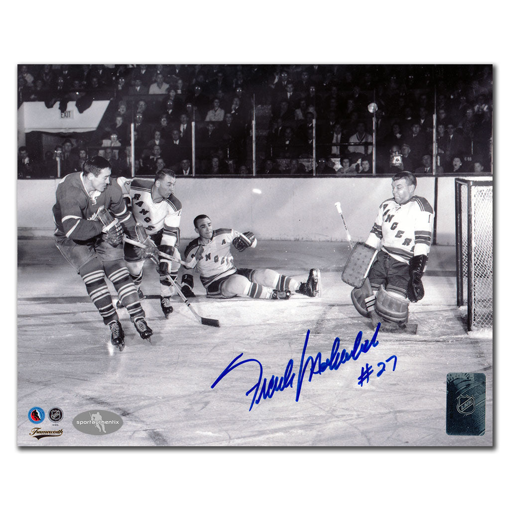 Frank Mahovlich Maple Leafs de Toronto photo autographiée 8 x 10