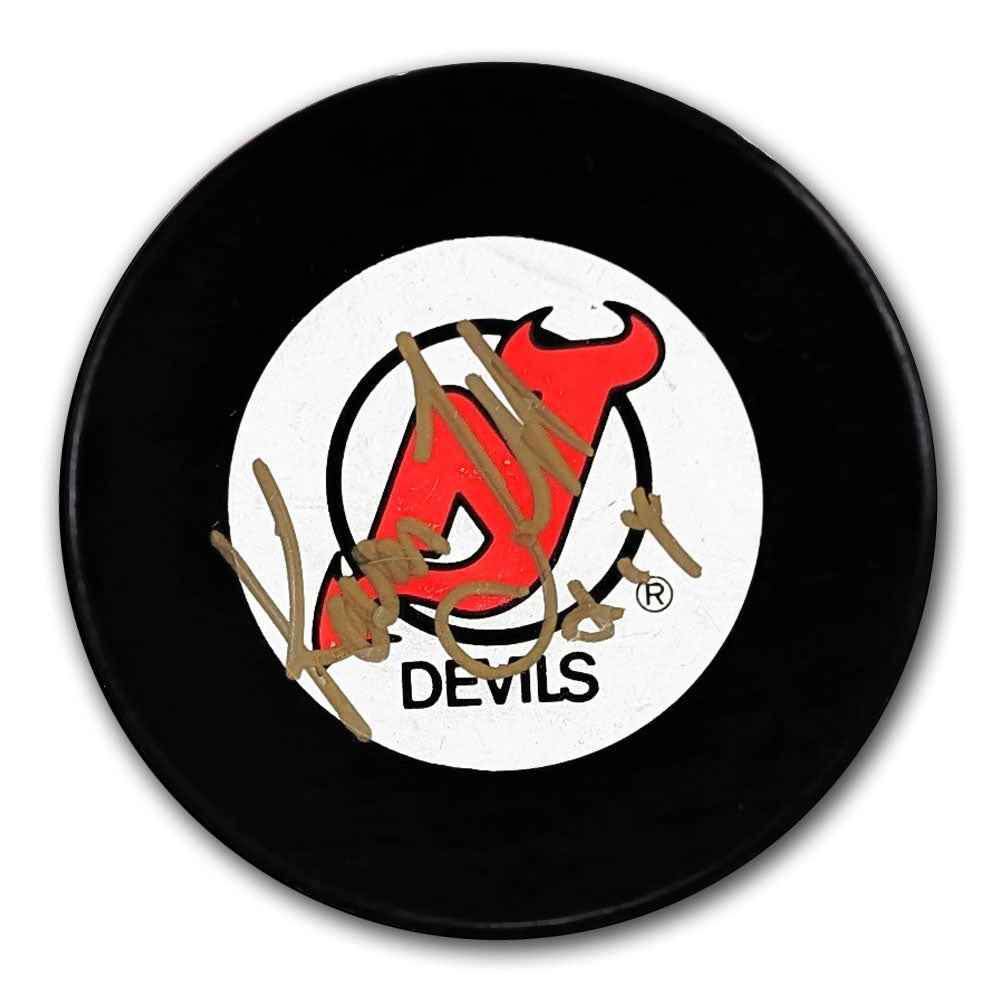 Rondelle autographiée des Devils du New Jersey par Kevin Todd