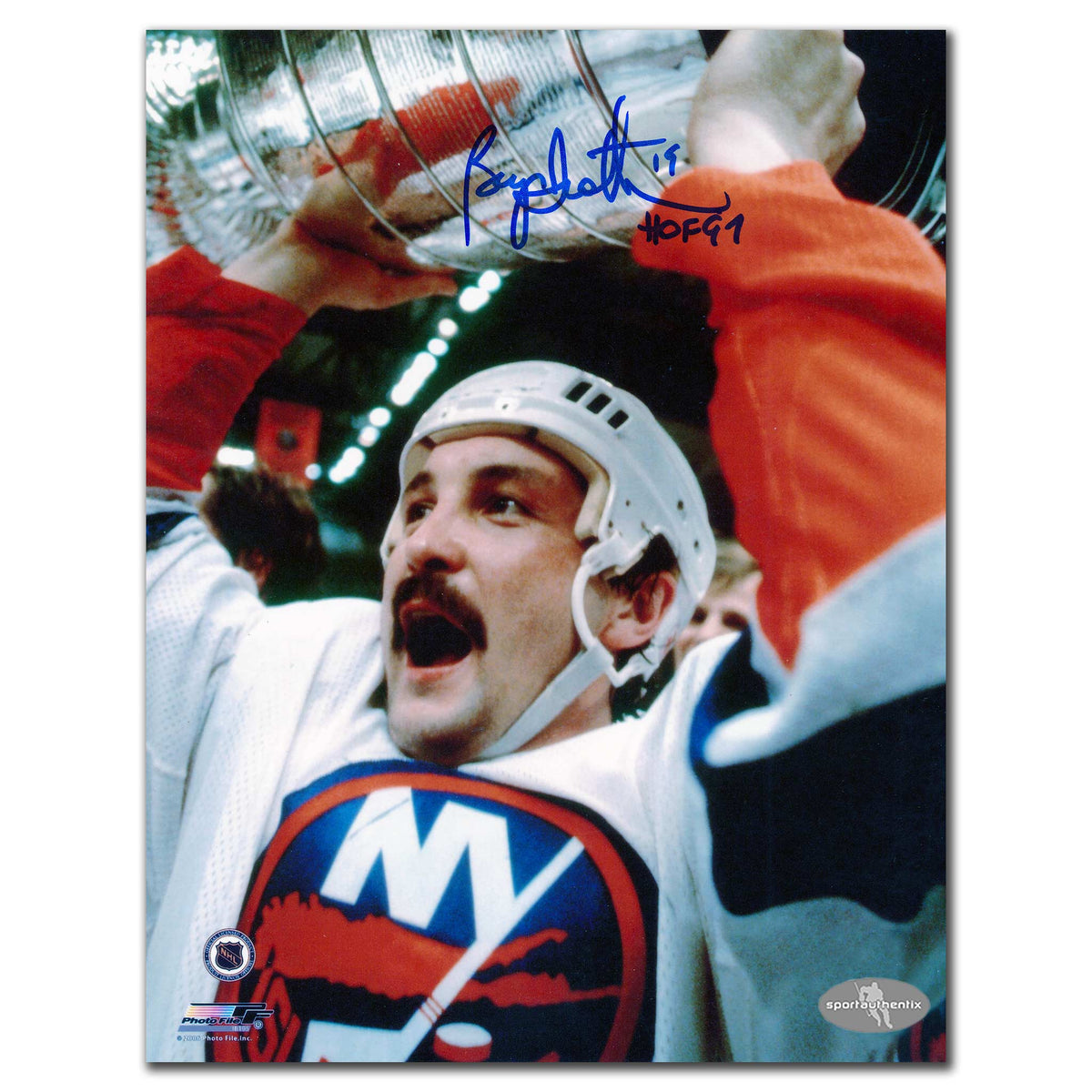 Bryan Trottier New York Islanders 1980 Stanley Cup Autographed 8x10 - Sport Authentix Inc