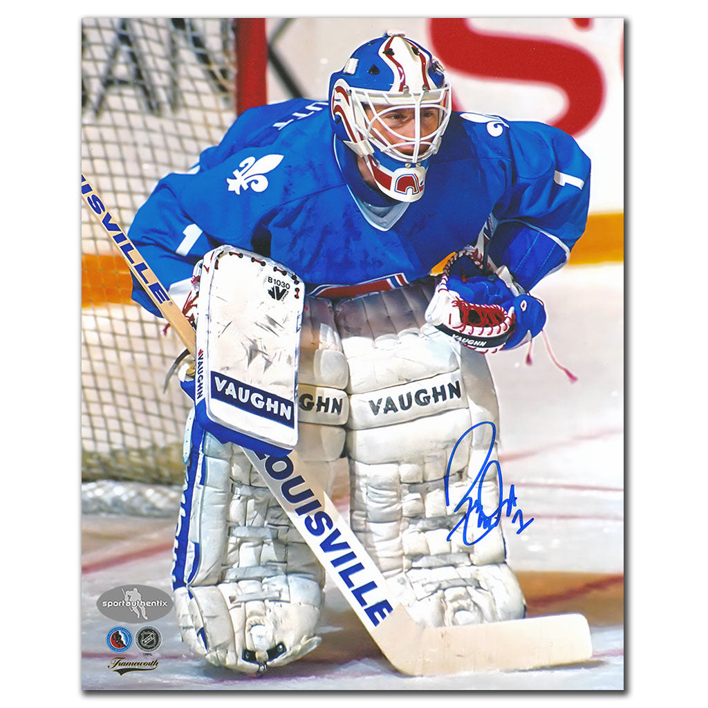 Ron Tugnutt Quebec Nordiques Autographed 8x10 - Sport Authentix Inc