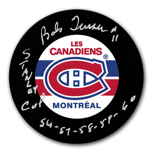 Authentic Bob Turner Montreal Canadiens SC Years Autographed Puck - SportAuthentix