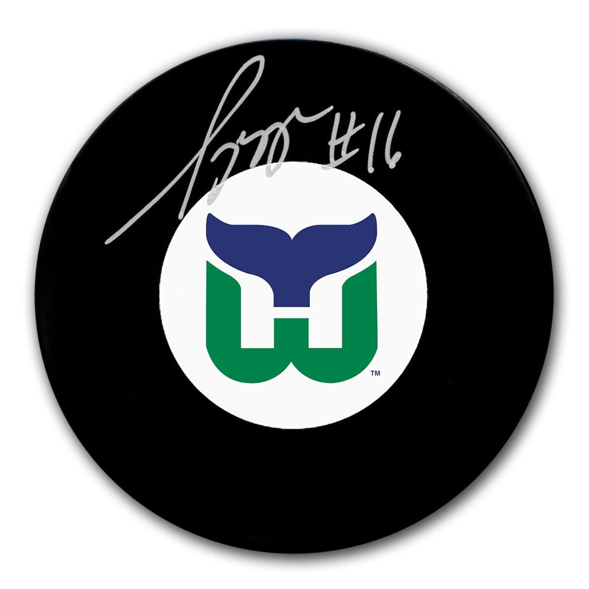 Sylvain Turgeon Hartford Whalers Autographed Puck - Sport Authentix Inc