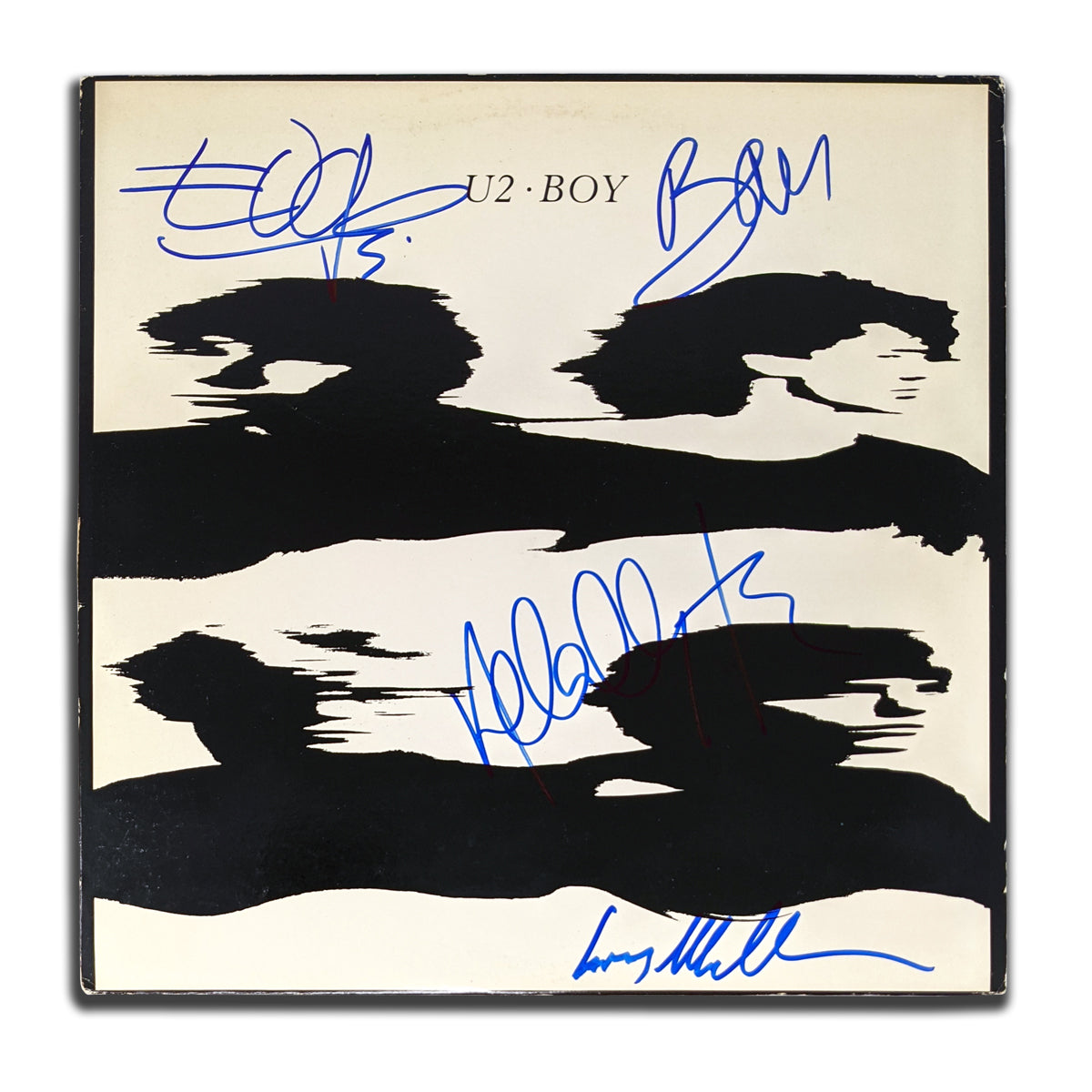 U2 Band Signé BOY Album Vinyle Autographié LP
