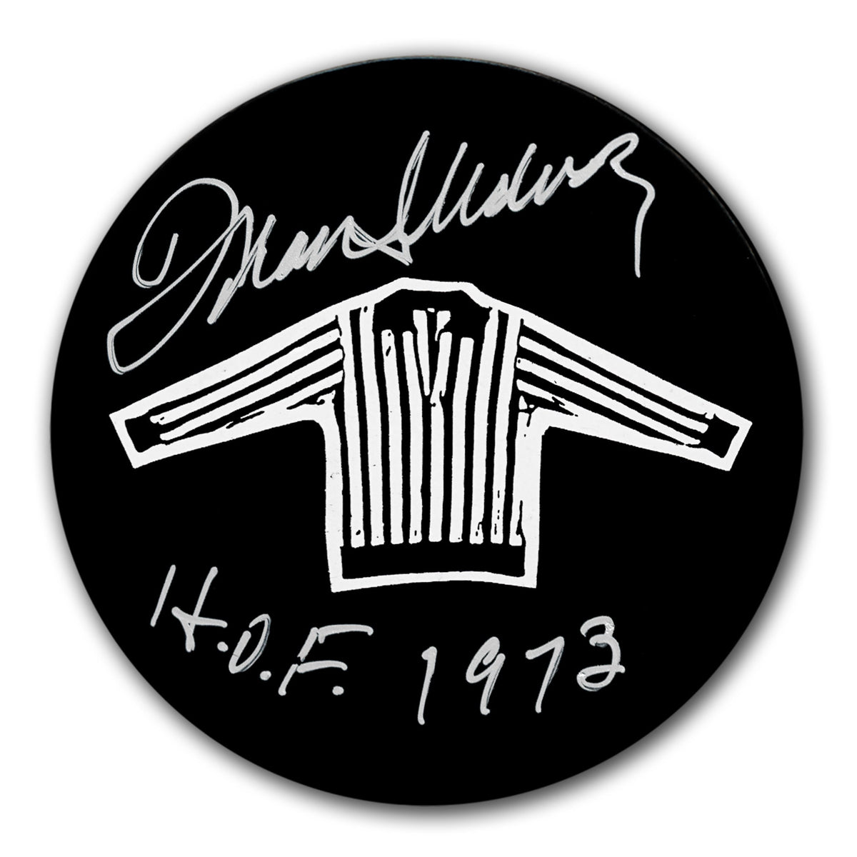 Frank Udvari NHL Referee HOF Autographed Puck - Sport Authentix Inc