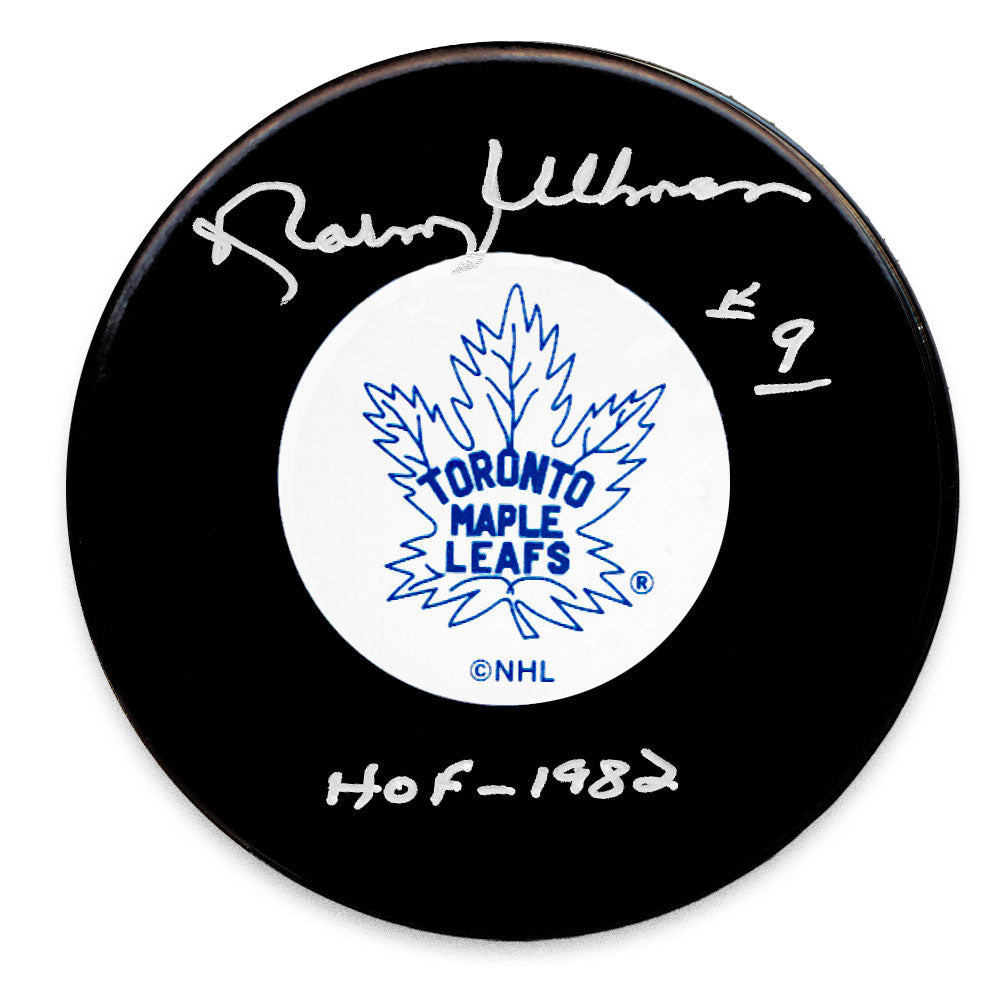 Norm Ullman Toronto Maple Leafs HOF Autographed Puck - Sport Authentix Inc