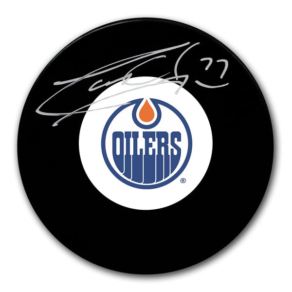 Garry Unger autographed Edmonton Oilers hockey puck