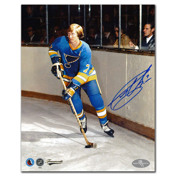 Authentic Garry Unger St. Louis Blues Action Autographed 8x10 - SportAuthentix
