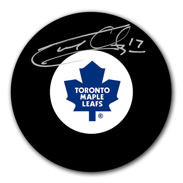 Garry Unger autographed Toronto Maple Leafs hockey puck