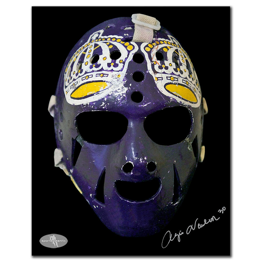 Rogie Vachon Los Angeles Kings MASK Autographed 8x10