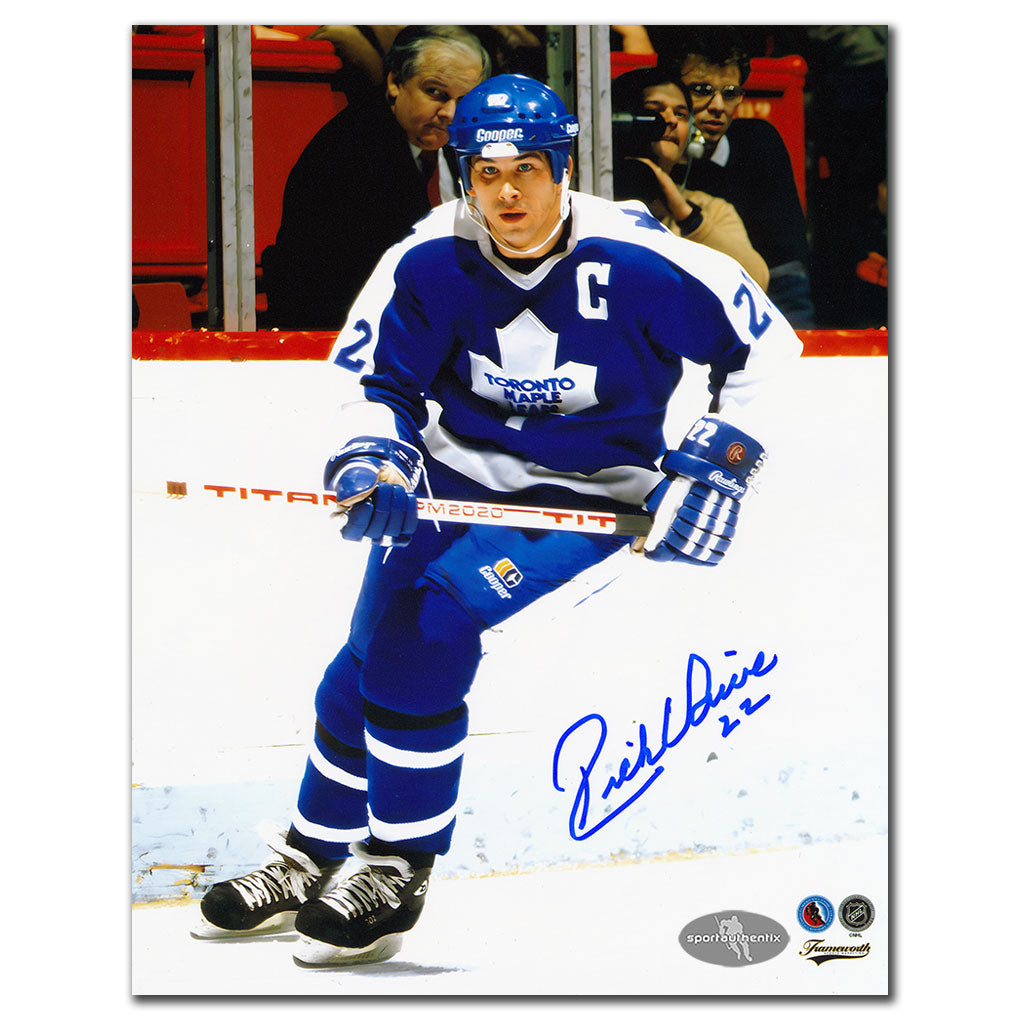 Rick Vaive Toronto Maple Leafs CAPTAIN Autographed 8x10