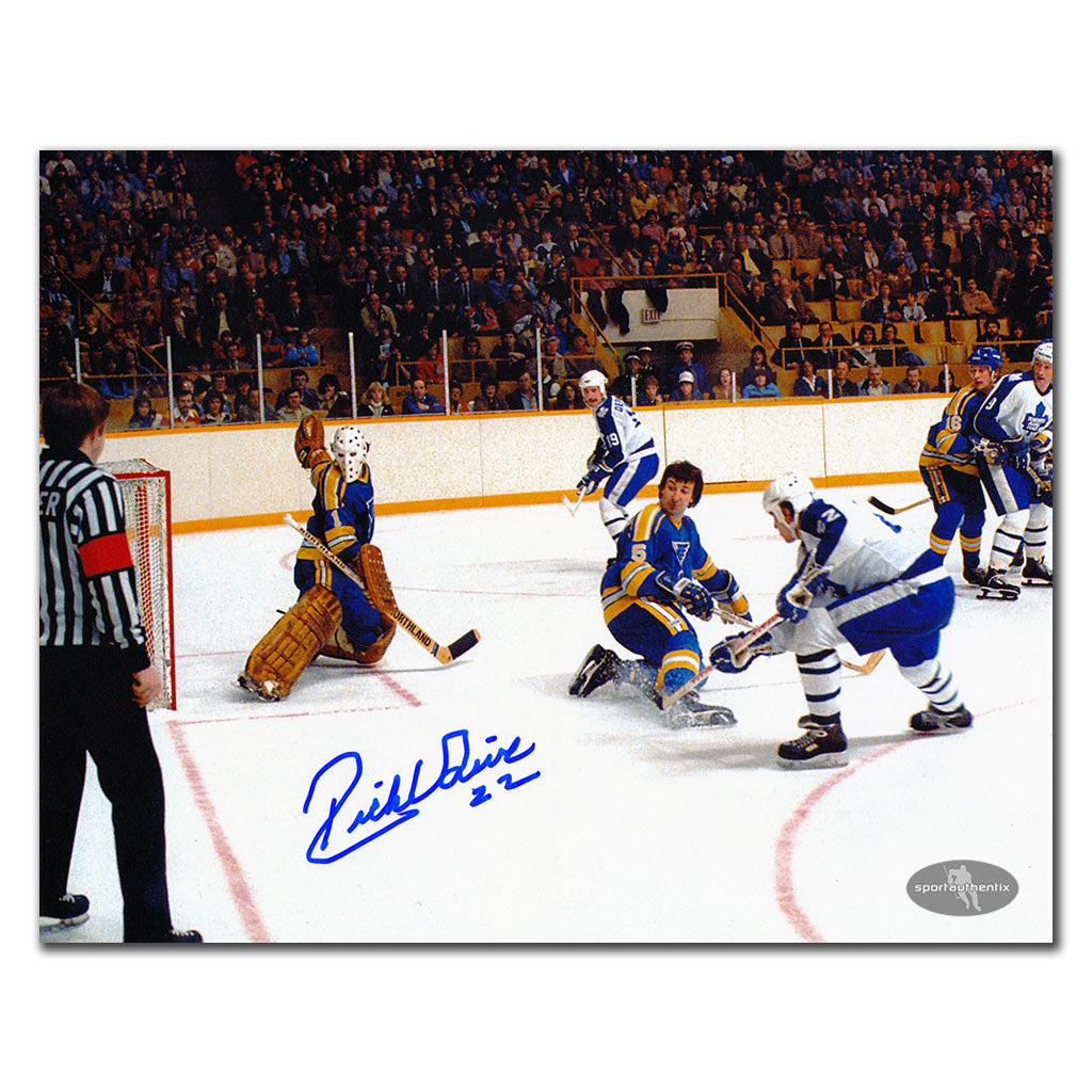 Rick Vaive Toronto Maple Leafs 50TH GOAL Autographed 8x10
