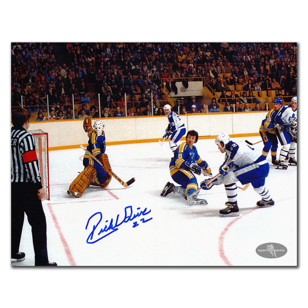 Authentic Rick Vaive Toronto Maple Leafs 50TH GOAL Autographed 8x10 - SportAuthentix