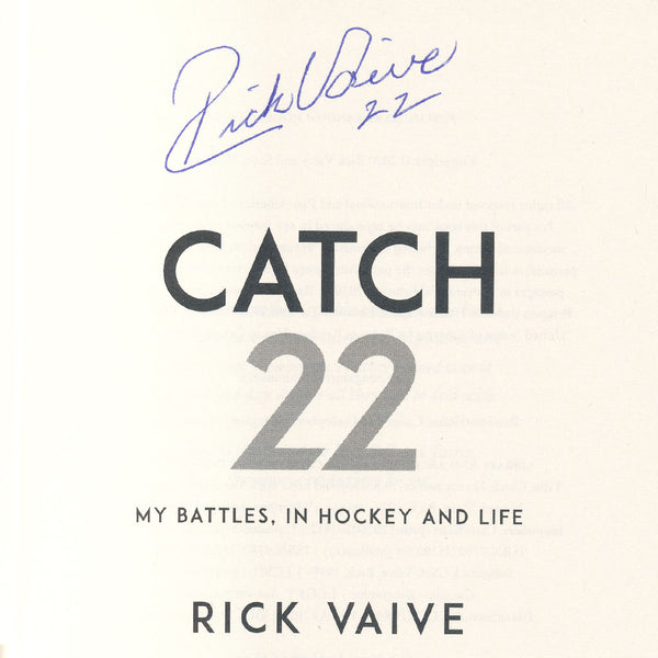 Rick Vaive CATCH 22 Signed Hardcover Book