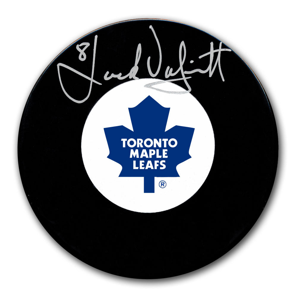 Rondelle autographiée des Maple Leafs de Toronto par Jack Valiquette