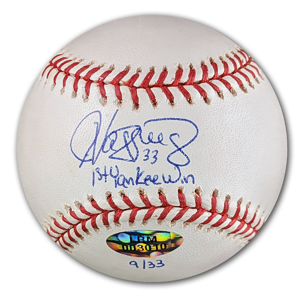 Javier Vazquez a dédicacé la MLB officielle de la Ligue majeure de baseball