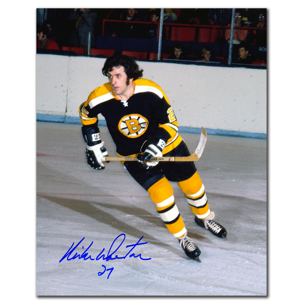 Mike Walton Bruins de Boston dédicacé 8x10