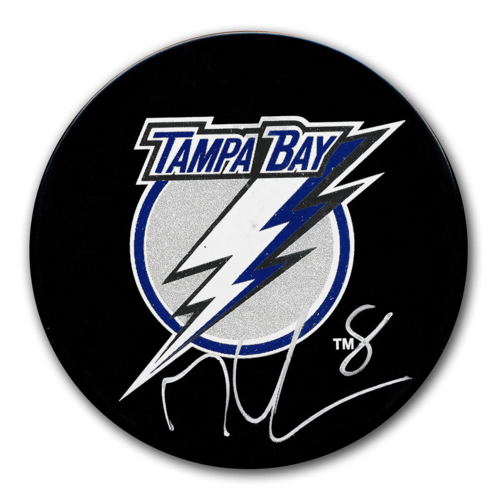 Rondelle autographiée avec logo du Lightning de Tampa Bay de Matt Walker
