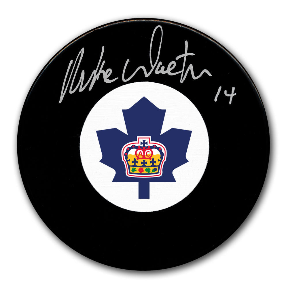 Mike Walton Toronto Marlboros Autographed Puck