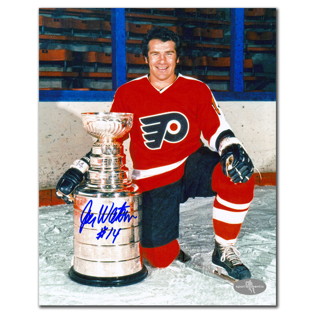 Joe Watson Flyers de Philadelphie Coupe Stanley dédicacé 8x10