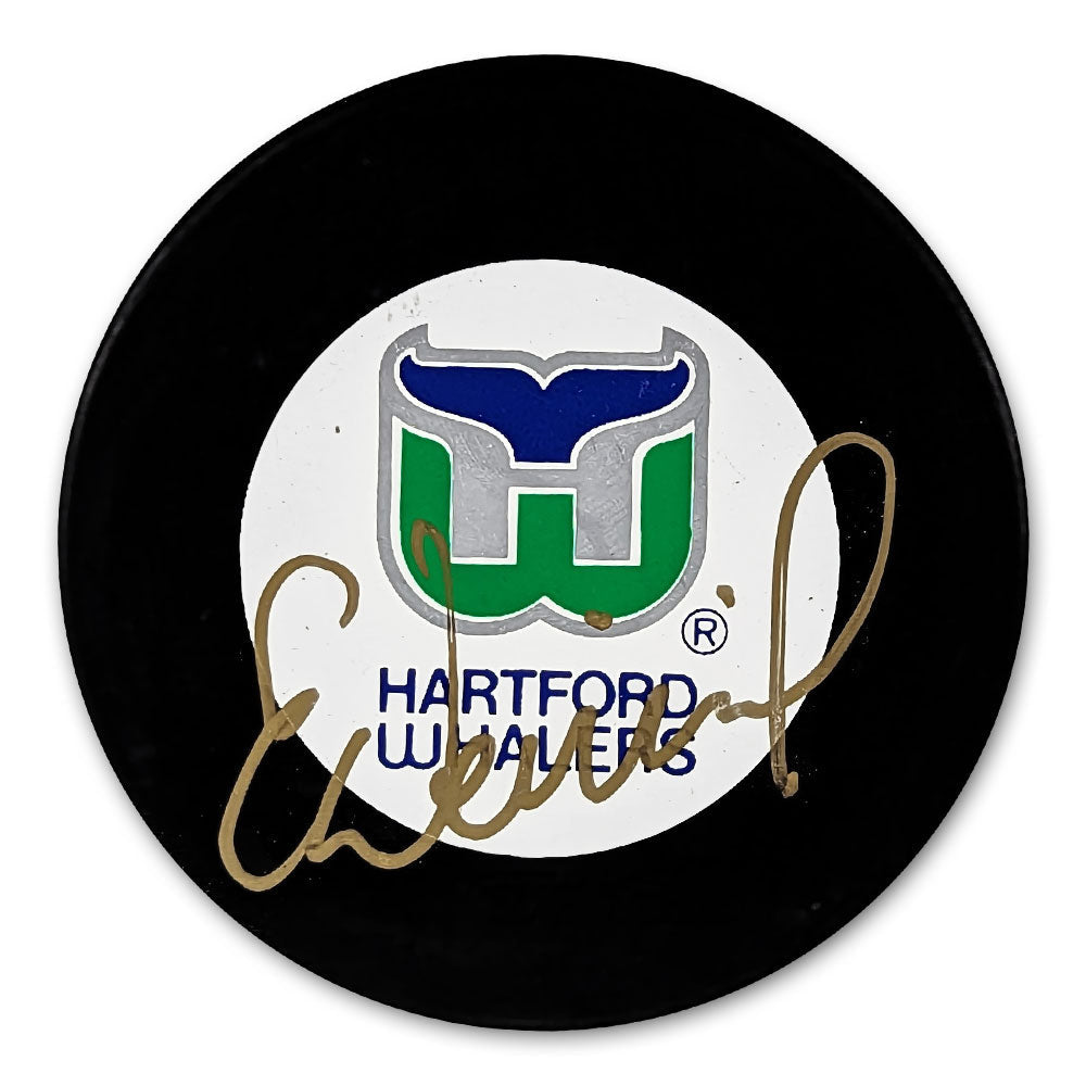Eric Weinrich Hartford Whalers Autographed Puck