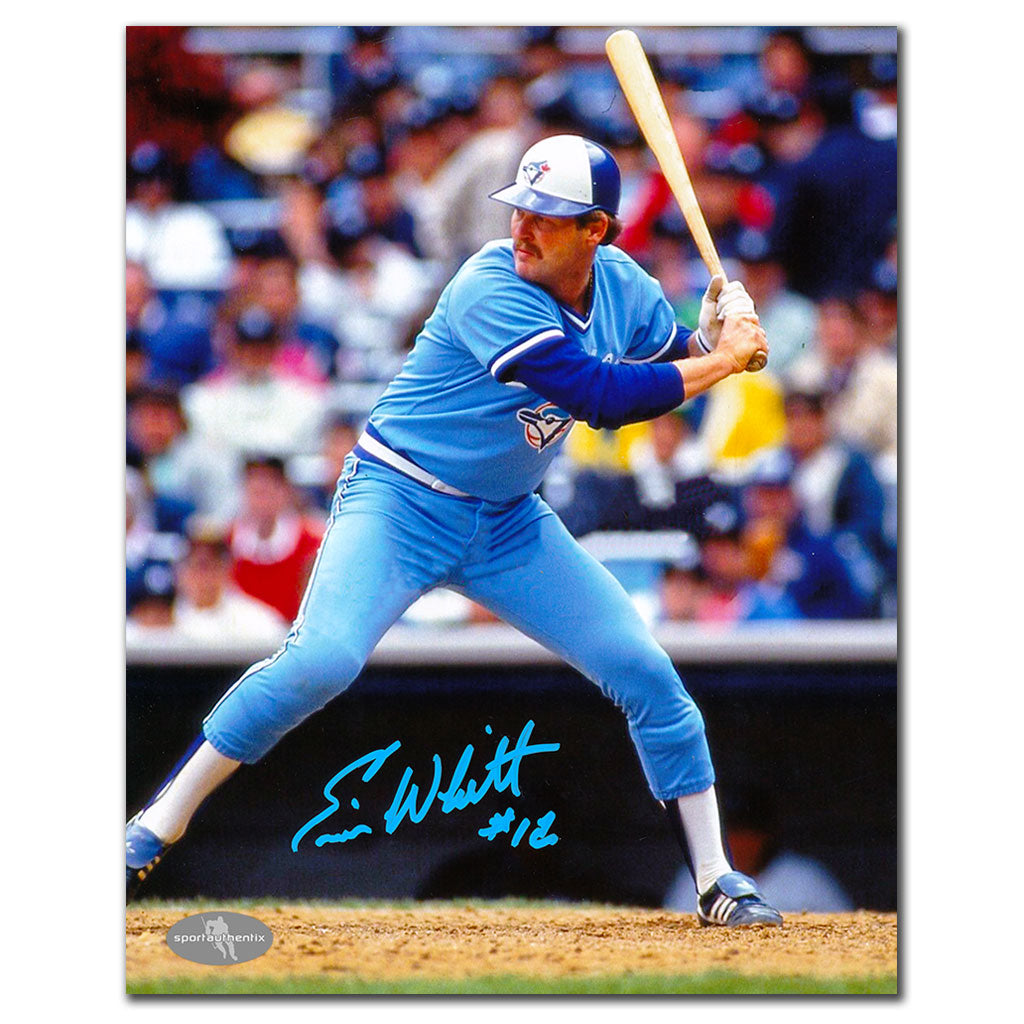 Ernie Whitt Toronto Blue Jays AT BAT Autographed 8x10 - Sport Authentix Inc