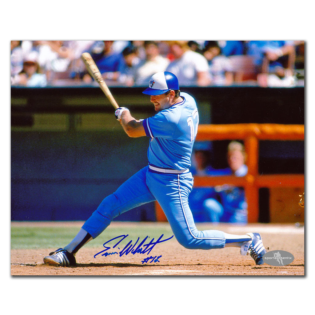 Ernie Whitt Toronto Blue Jays HOME RUN Autographed 8x10