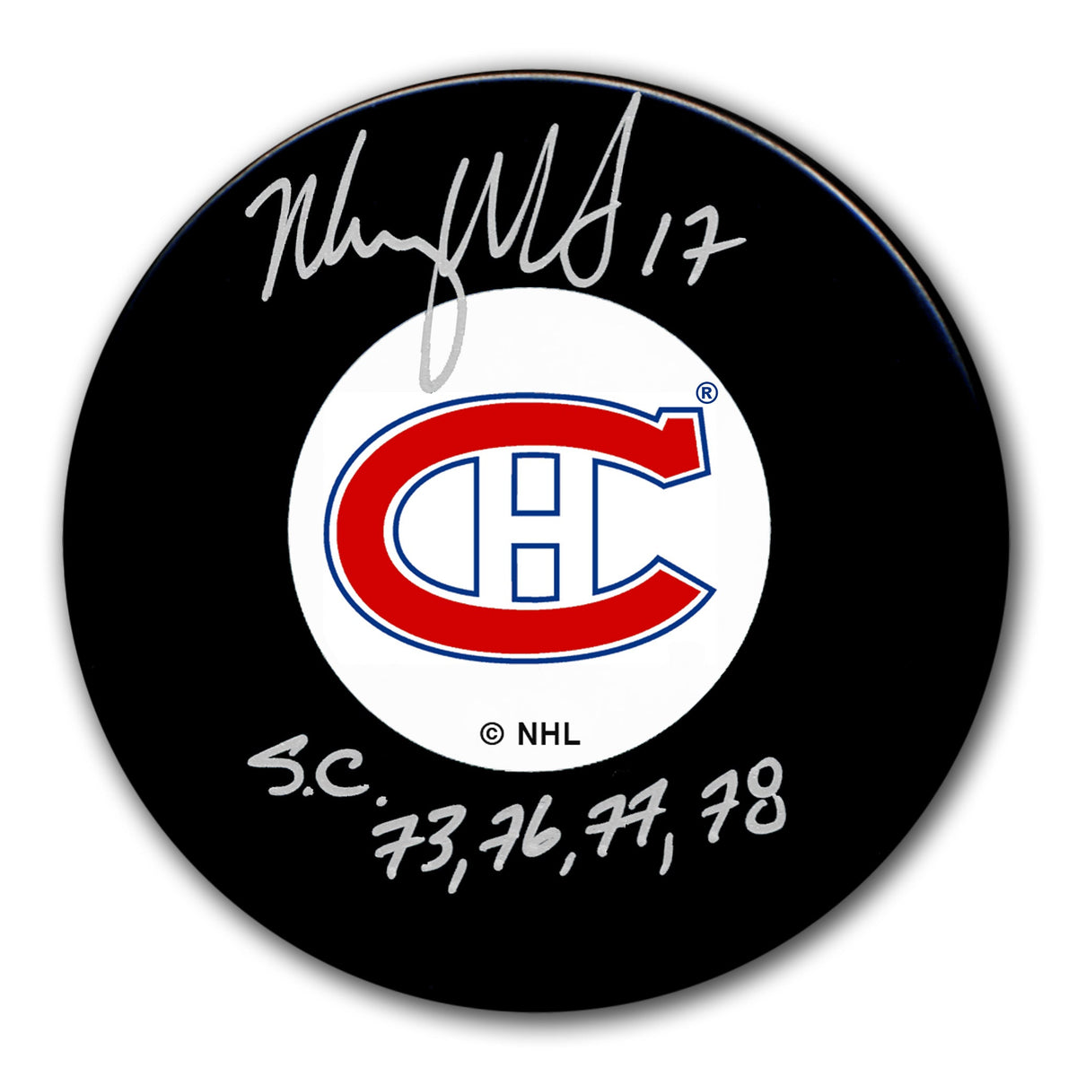 Murray Wilson Montreal Canadiens SC Years Original 6 Autographed Puck - Sport Authentix Inc