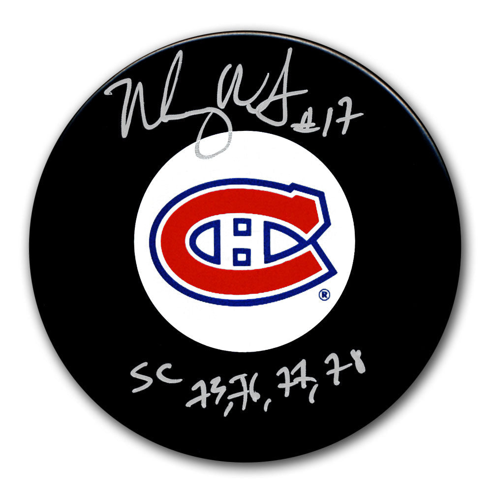 Murray Wilson Montreal Canadiens Autographed Puck