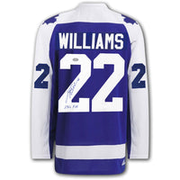 Tiger Williams Toronto Maple Leafs Adidas Pro Autographed Jersey