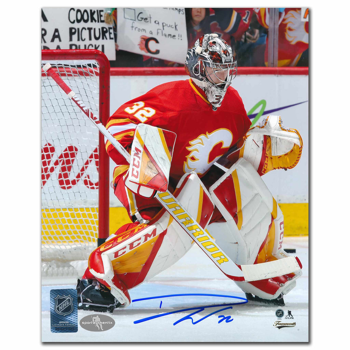 Dustin Wolf Calgary Flames Autographed 8x10 - Sport Authentix Inc