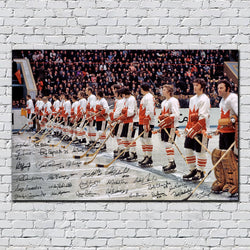 Sidney Crosby Pittsburgh Penguins Autographed 1000th NHL Point 20x29 Canvas Frame
