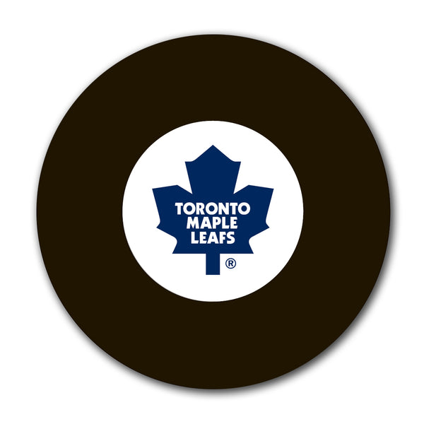 Toronto Maple Leafs logo hockey puck for an upcoming Ken Wregget autograph signing