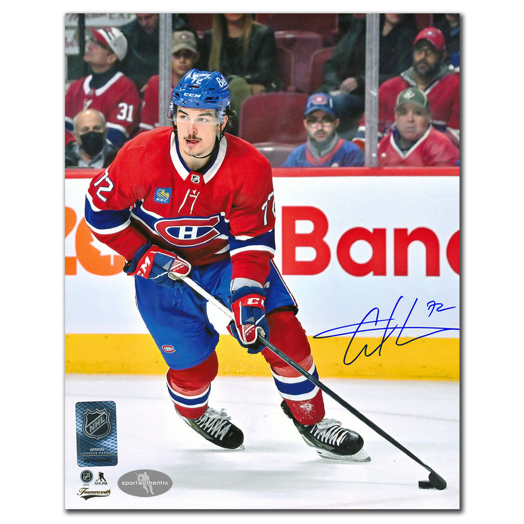 Arber Xhekaj Canadiens de Montréal ACTION Autographié 8x10