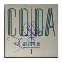 Robert Plant John Paul Jones signé Led Zeppelin CODA album vinyle autographié LP