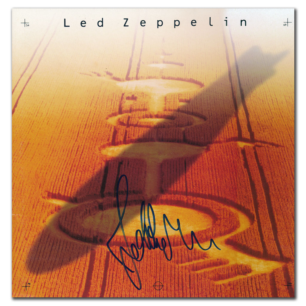 John Paul Jones LED ZEPPELIN Coffret signé Insert 11x11