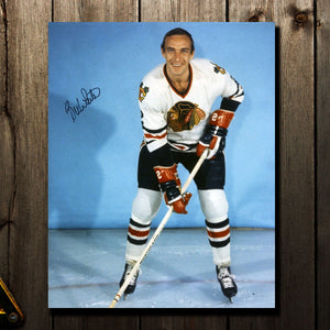 Bill White Chicago Blackhawks Autographed 8x10 Photo