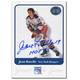 2001-02 Fleer Greats of the Game Jean Ratelle Autographed Card #27